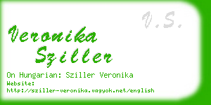 veronika sziller business card
